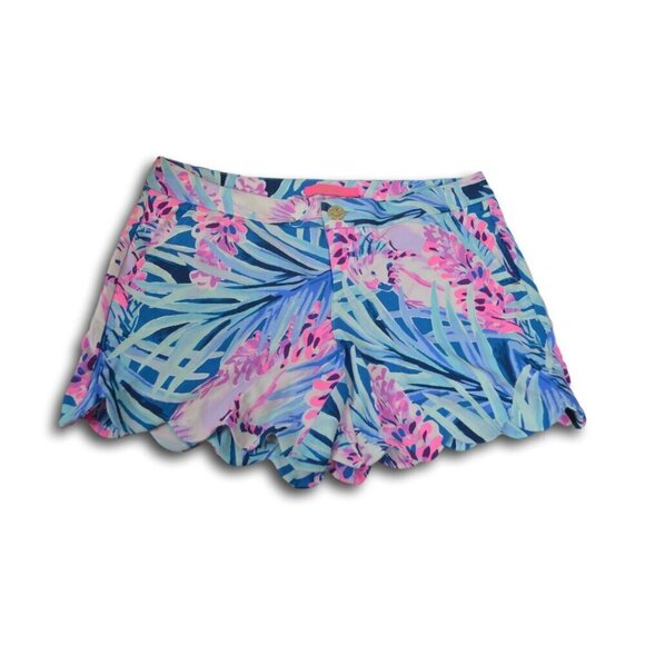 LILLY PULITZER Buttercup KNIT Shorts in Mr Peacock B Tweethearts Size: 4 NWT - Picture 2 of 5